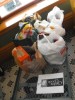 One of the MANY wagonloads of donated food items.